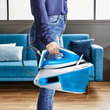 Tefal Express Airglide SV8002 1,8 L Suela de Durilium Airglide Azul, Blanco, Estación de planchado a vapor azul/blanco, 380 g/min, Suela de Durilium Airglide, 5,9 bar, 1,8 L, 120 g/min, Azul, Blanco