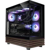 Thermaltake FTW V270WS 9060XT, Gaming-PC negro/Madera