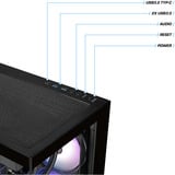 Thermaltake FTW V270WS 9060XT, Gaming-PC negro/Madera