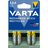 VARTA 56813 101 404 pila doméstica Batería recargable AAA Níquel-metal hidruro (NiMH) Batería recargable, AAA, Níquel-metal hidruro (NiMH), 1,2 V, 4 pieza(s), 800 mAh