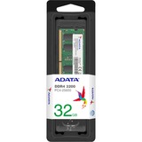 ADATA Premier módulo de memoria 32 GB 1 x 32 GB DDR4, Memoria RAM verde, 32 GB, 1 x 32 GB, DDR4, 3200 MHz, 260-pin SO-DIMM