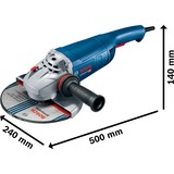Bosch GWS 22-230 J Professional angle grinder amoladora angular 23 cm 6500 RPM 2200 W 5,5 kg azul, 6500 RPM, 23 cm, Corriente alterna, 5,5 kg