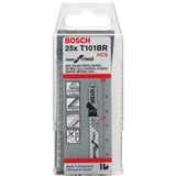 Bosch Hoja de sierra de calar T 101 BR Clean para madera, 100mm 