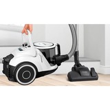 Bosch Serie 6 BGC41XALL aspiradora 2,4 L Secar 700 W Sin bolsa, Aspiradora de suelo blanco, 700 W, Secar, Sin bolsa, 2,4 L, 68 dB, Blanco