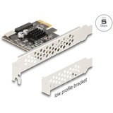 DeLOCK PCI Express x1 > 1in. USB 5 Gbps Tipo-E Key A, 90344, Controlador USB 
