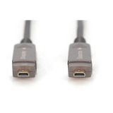 Digitus Cable híbrido de fibra óptica HDMI / Micro HDMI, UHD 4K negro