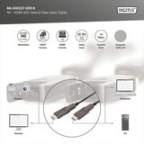 Digitus Cable híbrido de fibra óptica HDMI / Micro HDMI, UHD 4K negro
