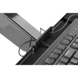 Digitus Estación de trabajo de bipedestación flexible para montaje a la pared, monitor único, Soporte de monitor negro, monitor único, 8 kg, 43,2 cm (17"), 81,3 cm (32"), 100 x 100 mm, Ajustes de altura, Negro