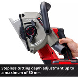 EINHELL Fresadora de ranuras para muros profesional a batería TP-MA 36/30 Li BL-Solo, 36 Voltios (2x18V), Esamblaje con galleta rojo/Negro