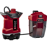 EINHELL Power X-Change Bomba de agua sucia a batería GE-DP 18/25 Li - Solo, 18 Voltios, Bombas presión e inmersión rojo/Negro