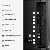 Hisense 55E7S, TV QLED negro