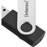 Intenso Office Line 256 GB, Lápiz USB plateado/Negro