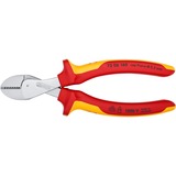 KNIPEX X-Cut Alicates de corte diagonal amarillo, Alicates de corte diagonal, Acero cromo vanadio, De plástico, Rojo/naranja, 16 cm, 175 g