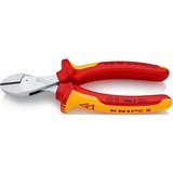 KNIPEX X-Cut Alicates de corte diagonal amarillo, Alicates de corte diagonal, Acero cromo vanadio, De plástico, Rojo/naranja, 16 cm, 175 g