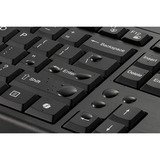 Kensington Kit de teclado y ratón recargable KM270 EQ – Inalámbrico, Juego de escritorio negro, Inalámbrico, RF Wireless + Bluetooth, Interruptor de membrana, QWERTZ, Negro, Ratón incluido
