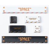 Keychron Tecla artesanal Enter de aleación de aluminio, Cubierta de teclado blanco/Naranja