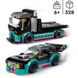 LEGO Coche de Carreras y Camión de Transporte, Juegos de construcción Juego de construcción, 6 año(s), Plástico, 328 pieza(s), 519 g