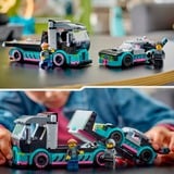 LEGO Coche de Carreras y Camión de Transporte, Juegos de construcción Juego de construcción, 6 año(s), Plástico, 328 pieza(s), 519 g