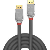 Lindy Cable DisplayPort 1.4, Cromo Line gris