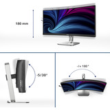 Philips 34B2U5600C, Monitor LED gris oscuro/Plateado
