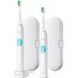 Philips 4300 series HX6807/35 cepillo eléctrico para dientes Adulto Cepillo dental sónico Color menta, Blanco, Cepillo de dientes eléctrico blanco, Batería, Batería integrada, Ión de litio, 110 - 220 V, 2 pieza(s), 2 pieza(s)