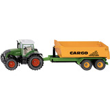 SIKU FARMER Fendt con chasis de gancho y volquete, Automóvil de construcción 