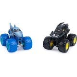Spin Master MONSTER JAM - Coches Monster Truck Escala 1:64 - Pack de 2 Camiones Metálicos Auténticos: Batman Vs. Megalodon - 6065293 - Coches para Niños - Juguetes Niños 3 años +, Vehículo de juguete Monster Jam - Coches Monster Truck Escala 1:64 - Pack de 2 Camiones Metálicos Auténticos: Batman Vs. Megalodon - 6065293 - Coches para Niños - Juguetes Niños 3 años +, Monster truck, 3 año(s), Negro, Azul, Amarillo