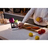 SwitchBot Timbre de video con pantalla, Timbre de la puerta blanco/Plateado