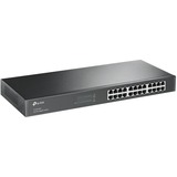 TP-Link TL-SG1024 No administrado Gigabit Ethernet (10/100/1000) 1U Negro, Interruptor/Conmutador negro, No administrado, Gigabit Ethernet (10/100/1000), Bidireccional completo (Full duplex), Montaje en rack, 1U, Minorista