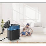 Tefal Cube UT2020E0 vaporizador para ropa Vaporizador manual de prendas 1,1 L 2170 W Negro, Azul, Estación de planchado a vapor negro/Azul, Vaporizador manual de prendas, 1,1 L, 1,17 min, Negro, Azul, 90 g/min, 200 g/min