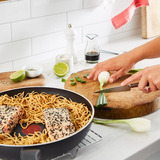 Tefal Set de sartenes Generous Cook, 2 piezas, Juego de sartenes negro