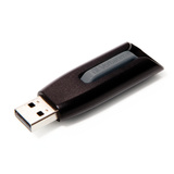 Verbatim V3 - Unidad USB 3.0 64 GB - Negro, Lápiz USB negro/Gris, 64 GB, USB tipo A, 3.2 Gen 1 (3.1 Gen 1), Sin tapa, Negro, Gris