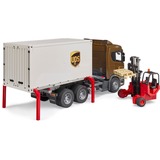 bruder Scania Super 560R camión logístico con montacargas integrado, Automóvil de construcción 