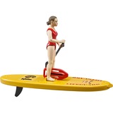 bruder bworld Life Guard con Stand Up Paddle, Muñecos 