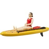 bruder bworld Life Guard con Stand Up Paddle, Muñecos 