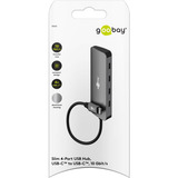 goobay 76565, Hub USB gris
