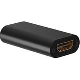 goobay Amplificador de señal HDMI 4K @ 30Hz, Alargador de HDMI negro