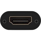 goobay Amplificador de señal HDMI 4K @ 30Hz, Alargador de HDMI negro