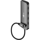 goobay Goobay Slim 4-Port USB-Hub Tipo-C, Hub USB gris