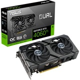 ASUS Dual -RTX4060TI-O8G-EVO NVIDIA GeForce RTX 4060 Ti 8 GB GDDR6, Tarjeta gráfica GeForce RTX 4060 Ti, 8 GB, GDDR6, 128 bit, 7680 x 4320 Pixeles, PCI Express 4.0