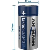 Ansmann Batería Li-Ion 16340 850mAh con puerto de carga 