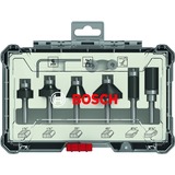 Bosch 2 607 017 470 fresa para ruteadora Juego de fresas 6 pieza(s) Juego de fresas, 6,35 mm, 6 pieza(s), 9,53, 12,7, 12,7, 15,88, 25,4, 25,4 mm, 19,05, 25,4, 25,4, 34,93, 12,7, 15,88 mm, 3,18, 6,35, -, -, -, - mm