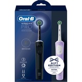 Braun Oral-B Vitality Pro D103 Duo, Cepillo de dientes eléctrico negro/Lila