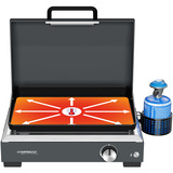 Campingaz Plancha Sigma 1 CV, Placa de la parrilla negro/Acero fino