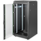 Digitus Armario de red de la serie Unique - 600 x 600 mm (an. x pr.), Armario IT negro, Rack o bastidor independiente, 800 kg, Negro