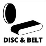 EINHELL Lijadora de disco y banda de pie TC-US 380, Lijadora de banda rojo/Negro