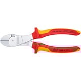 KNIPEX 74 06 180 alicate Alicates de corte diagonal rojo/Amarillo, Alicates de corte diagonal, Acero cromo vanadio, De plástico, Rojo/naranja, 18 cm, 280 g
