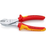 KNIPEX 74 06 180 alicate Alicates de corte diagonal rojo/Amarillo, Alicates de corte diagonal, Acero cromo vanadio, De plástico, Rojo/naranja, 18 cm, 280 g