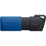 Kingston DataTraveler Exodia M unidad flash USB 64 GB USB tipo A 3.2 Gen 1 (3.1 Gen 1) Negro, Azul, Lápiz USB azul/Negro, 64 GB, USB tipo A, 3.2 Gen 1 (3.1 Gen 1), Deslizar, 10 g, Negro, Azul