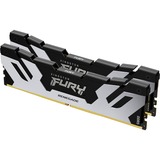 Kingston FURY FURY 32 GB 7200 MT/s DDR5 CL38 DIMM (Kits de 2) Renegade Silver XMP, Memoria RAM negro/Plateado, 32 GB, 2 x 16 GB, DDR5, 288-pin DIMM